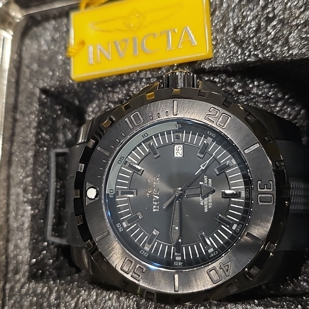 Invicta Black and Silver Dive Watch - Picture 2 of 6